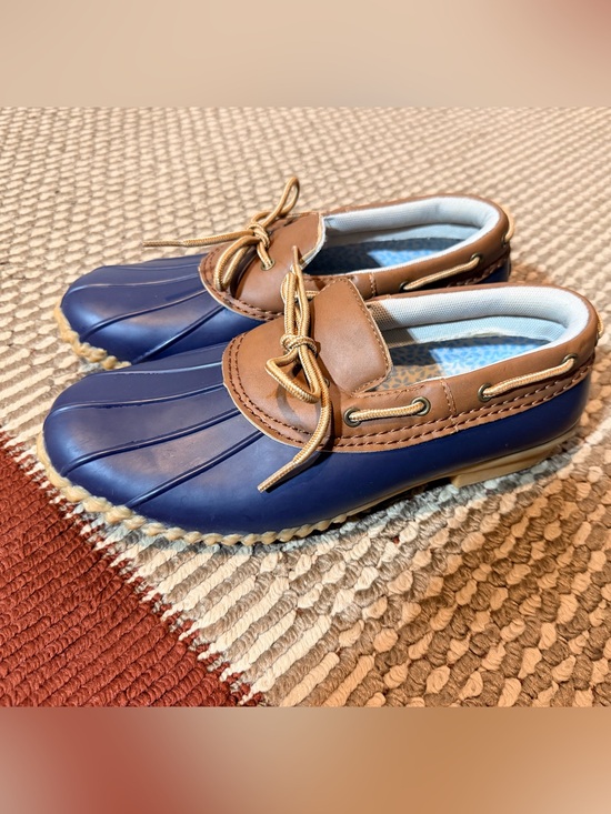JBU Shoes - JBU Navy and Brown Waterproof Duck Shoes